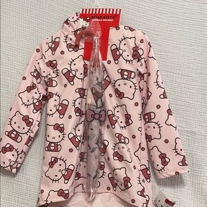 Hello Kitty Raincoat Girls Size for ages 5-6